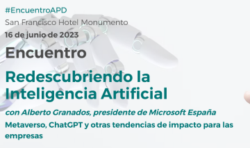 Invitación ao encontro "Redescubriendo la Inteligencia Artificial" que se celebra o 16 de xuño en Santiago de Compostela