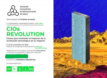 Invitación ao V congreso internacional de CIOS organizado por APD
