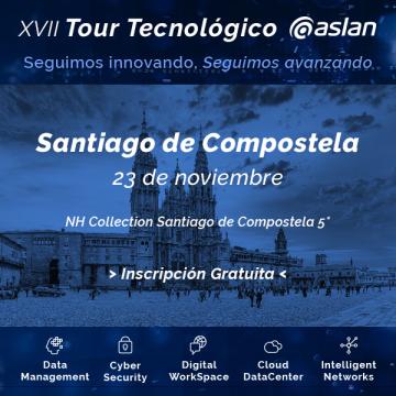 O Tour Tecnolóxico @aslan 2023 pasa por Santiago de Compostela o 23 de novembro