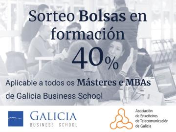 Participa no sorteo de bolsas en formación con Galicia Business School